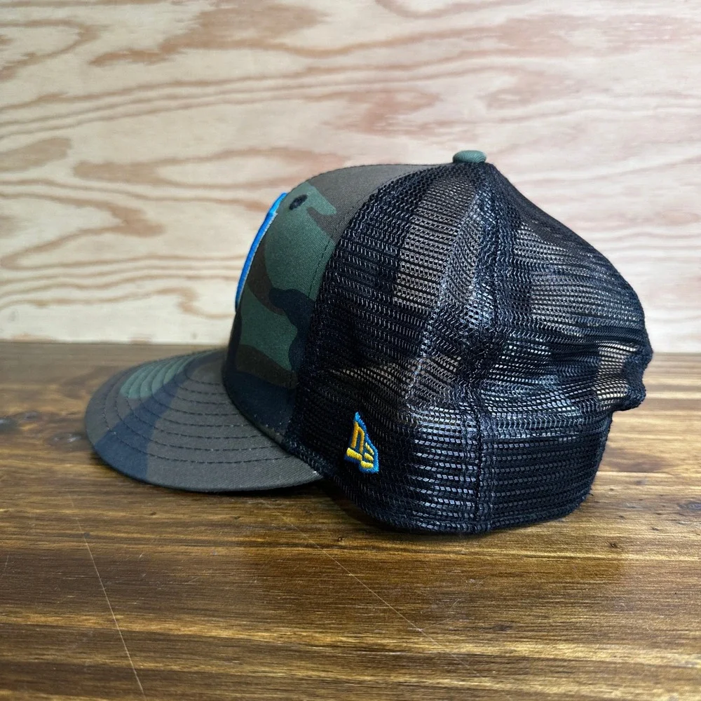 LA Chargers New Era Trucker Hat Mens Camo 9FIFTY Snapback Mesh Football Cap